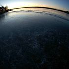 Wörthsee im Winterschlaf - Sonnenuntergang am See