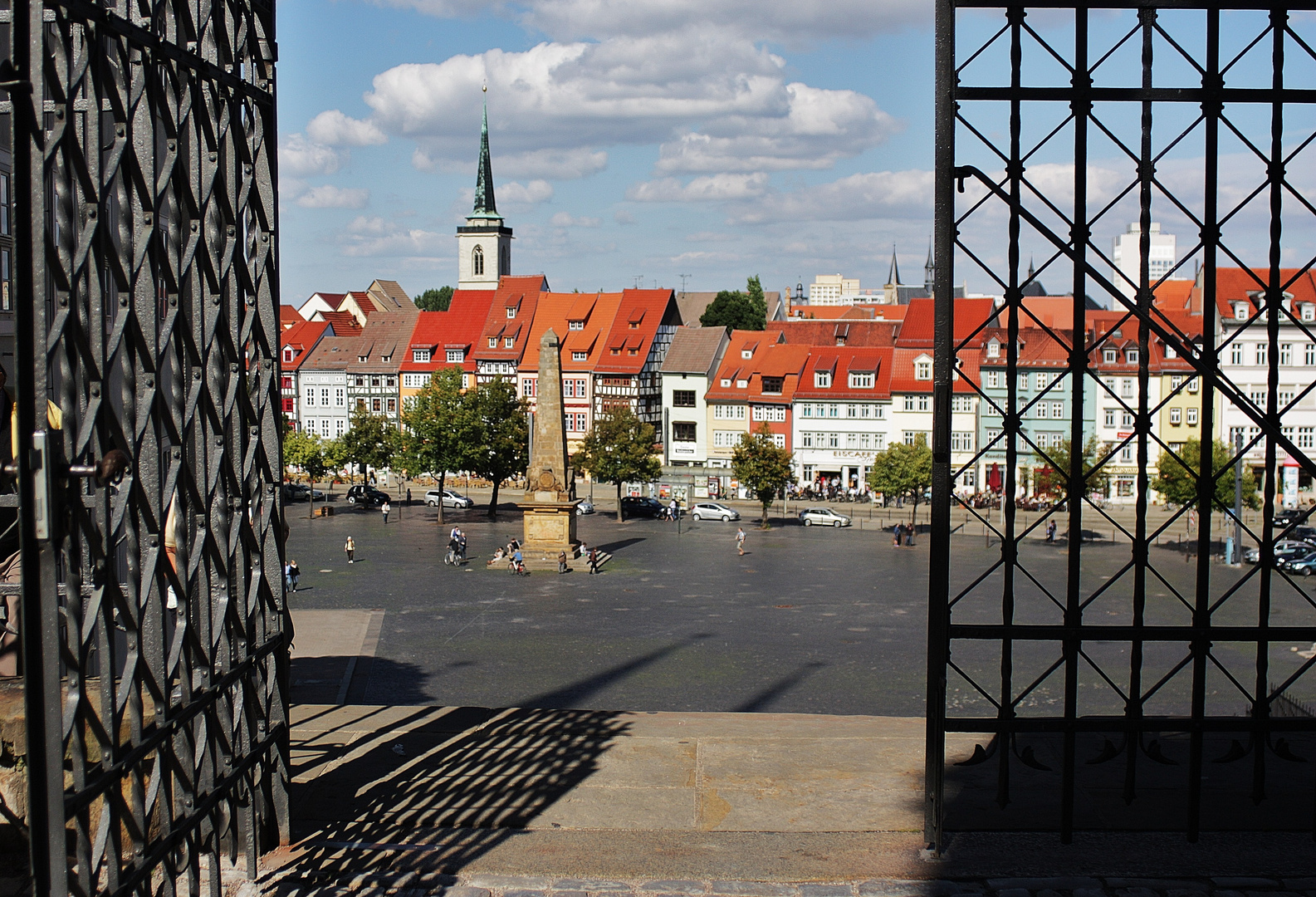 Wohl der vertrauteste Ausblick in Erfurt