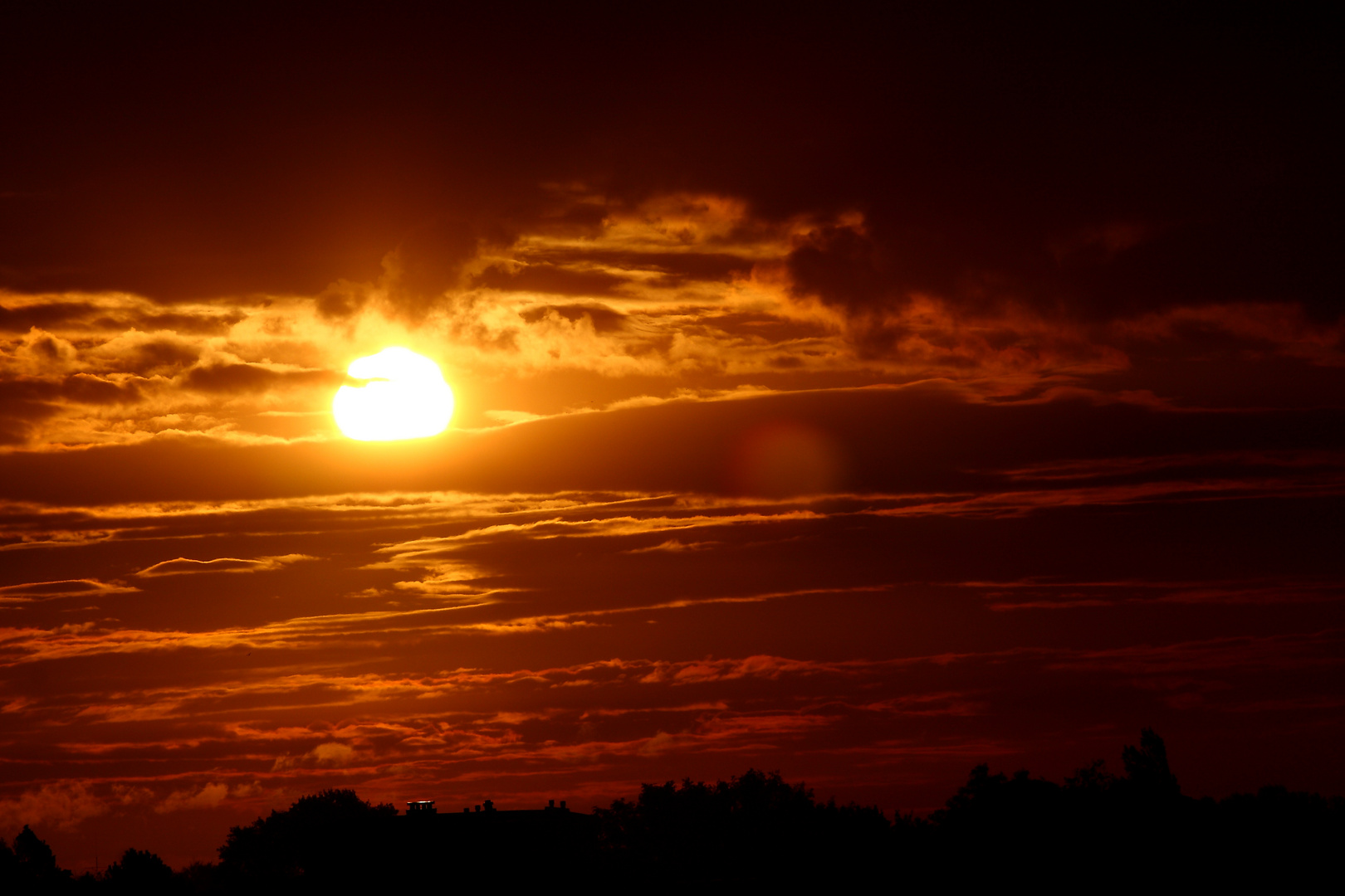 Wohl zum x ten mal , ein Sonnenaufgang am Meer , aber immer wieder schön ..