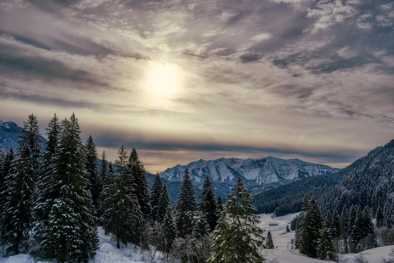 Wohlig eisiges Voralpenpanoroma