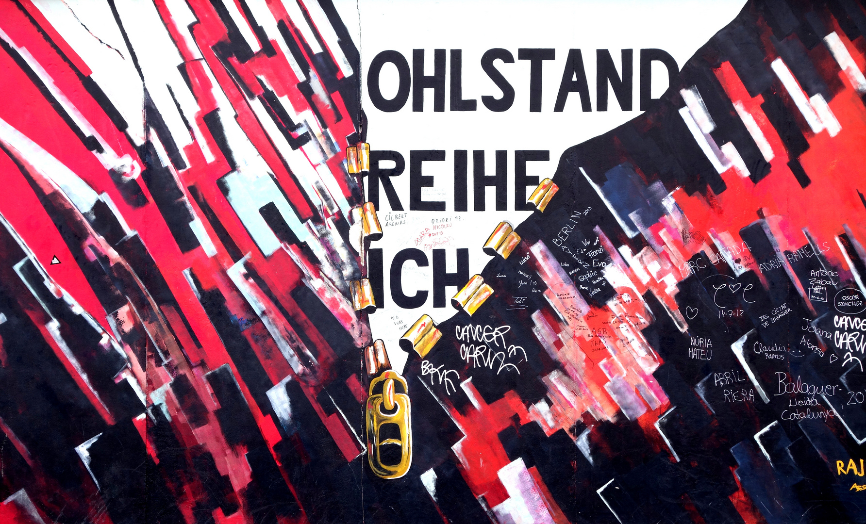 Wohlstand - Freiheit - Ich (East Side Gallery, Berlin)