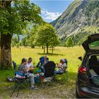 "Wohlverdientes Picknick" - Karwendel, großer Ahornboden, Anfang August 2023