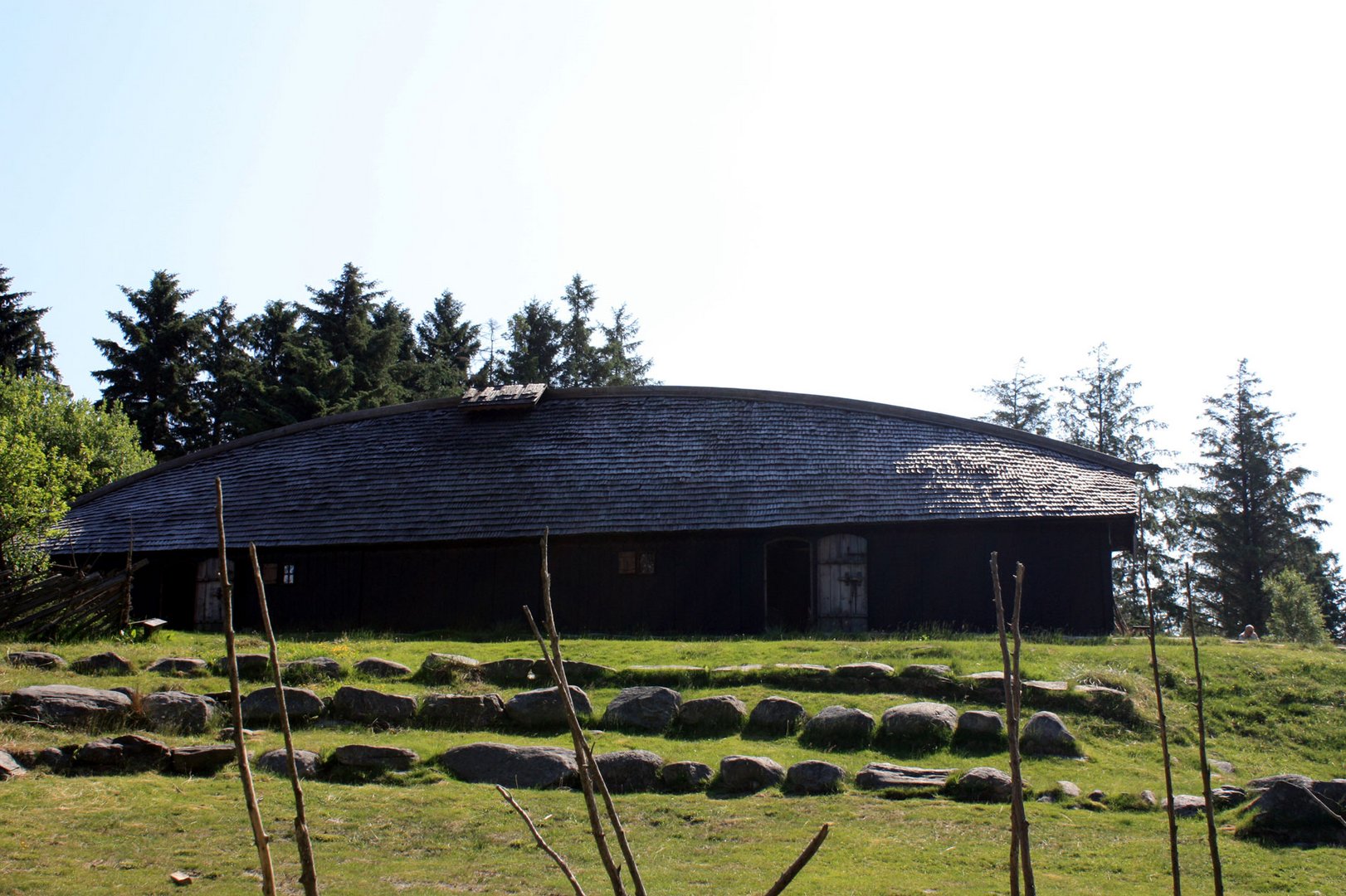 Wohn-Langhaus in der Wikingerfarm bei Avaldsnes