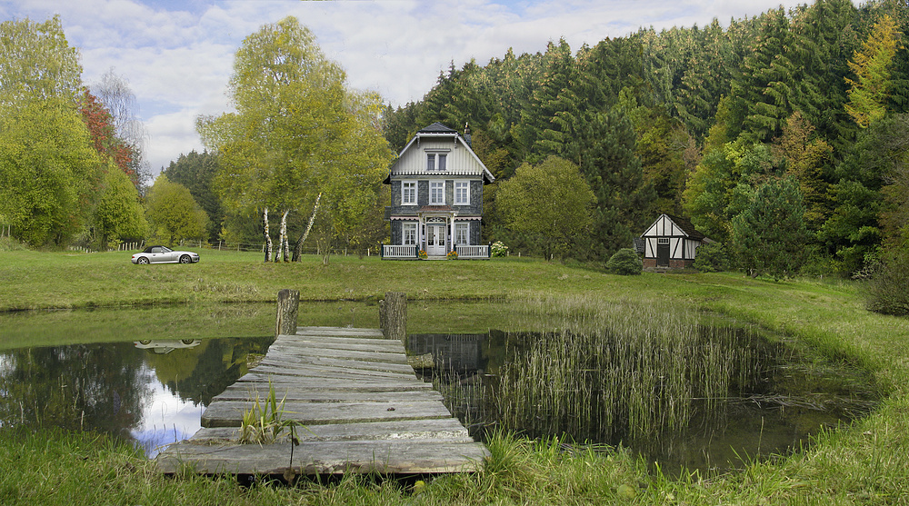 wohnen am Teich