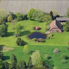 Wohnen auf dem Land (Luftbild, aerial)