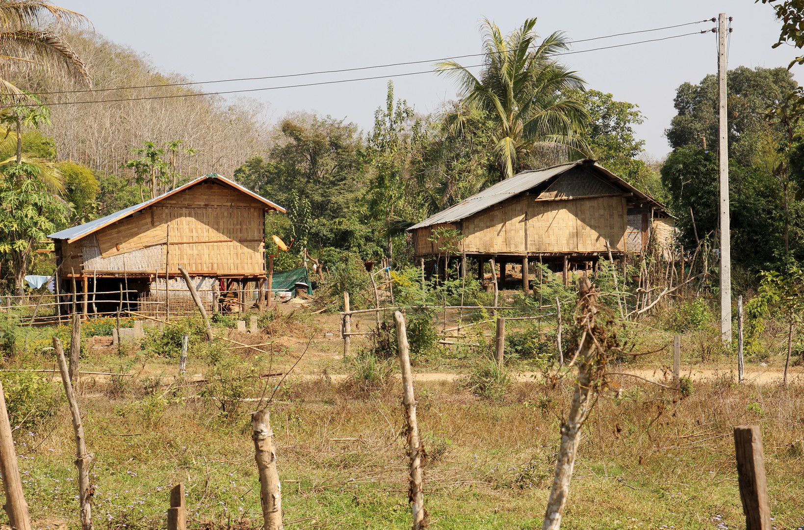 Wohnen bei Luang Prabang ( am anderen Ufer des Mekong )