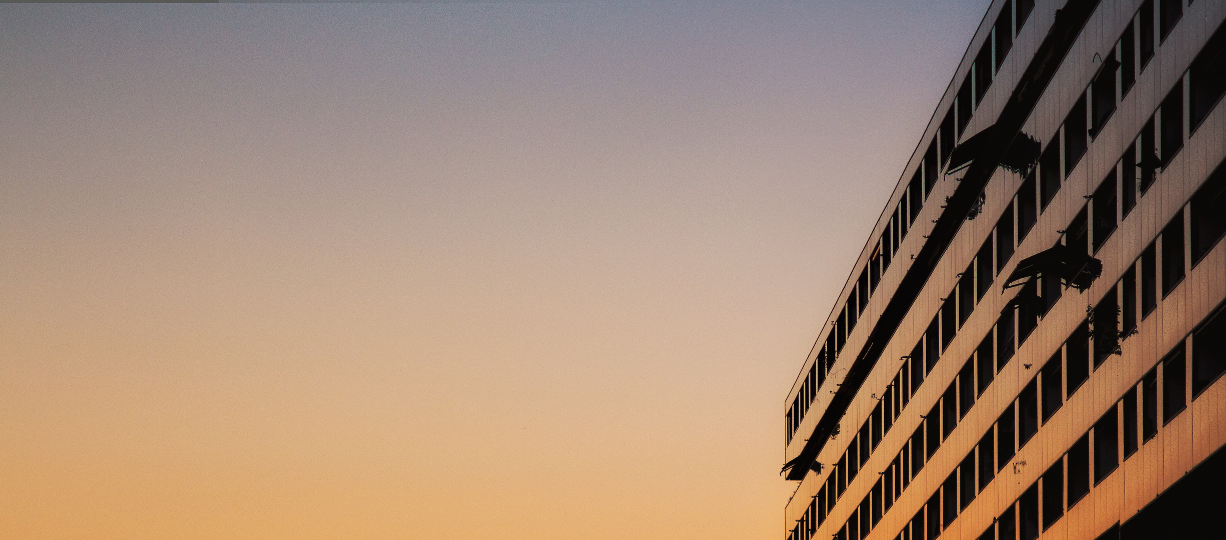 Wohnen im Sonnenuntergang