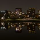 Wohnen in Frankfurt am Main bei Nacht