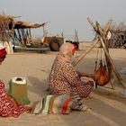 Wohnen unter freien Himmel  -  Sahara (Südtunesien)