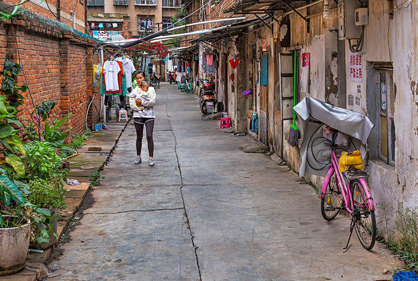 Wohngasse in Kunming