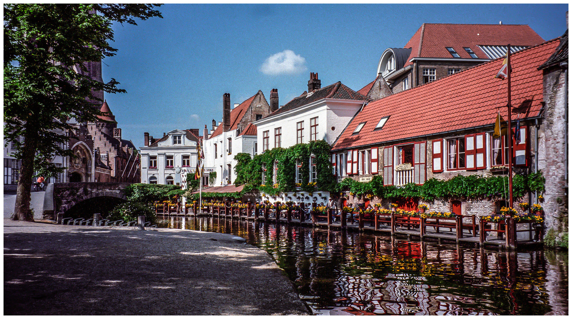 Wohnhäuser am Kanal in Brügge