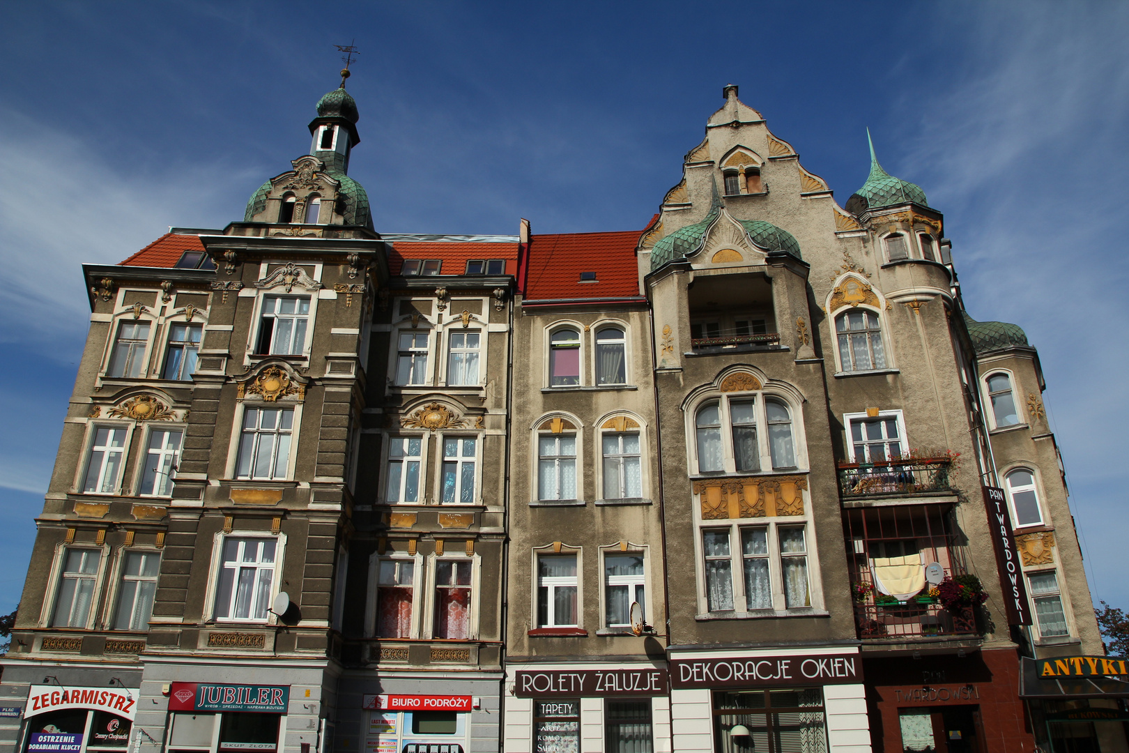 Wohnhäuser am Plac Grunwaldzki in Stettin