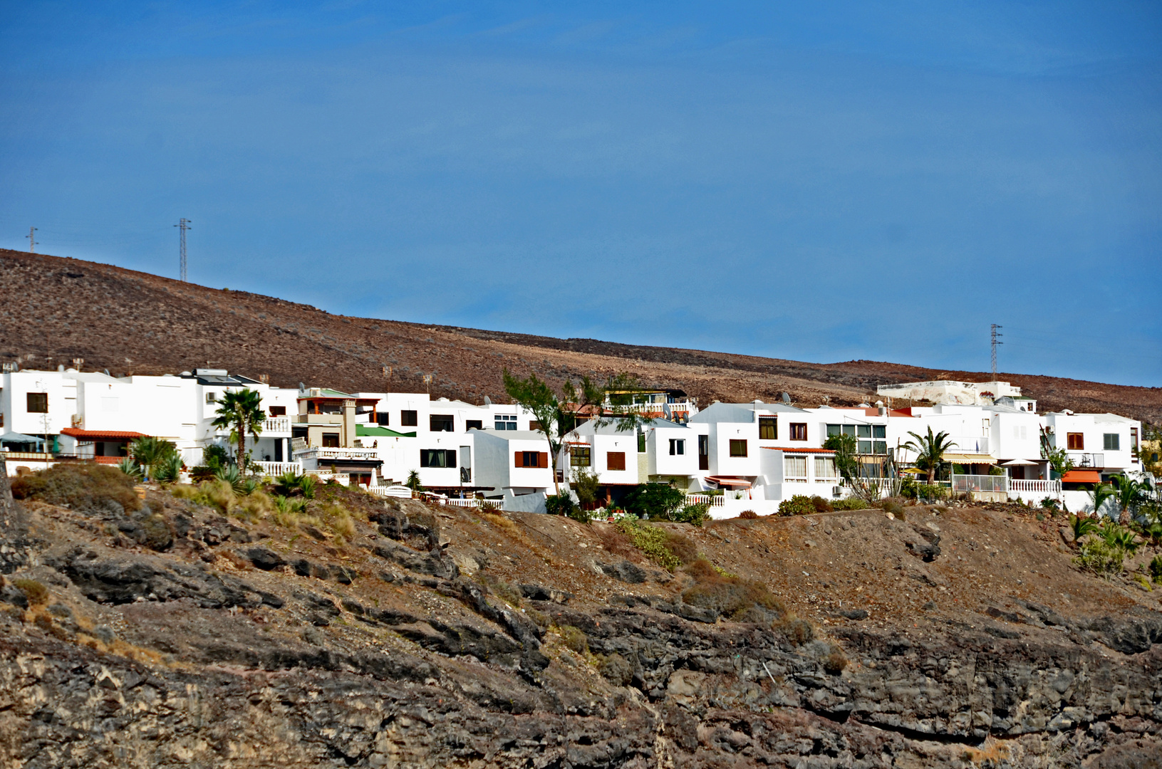 Wohnhäuser auf der Kanareninsel Fuerteventura