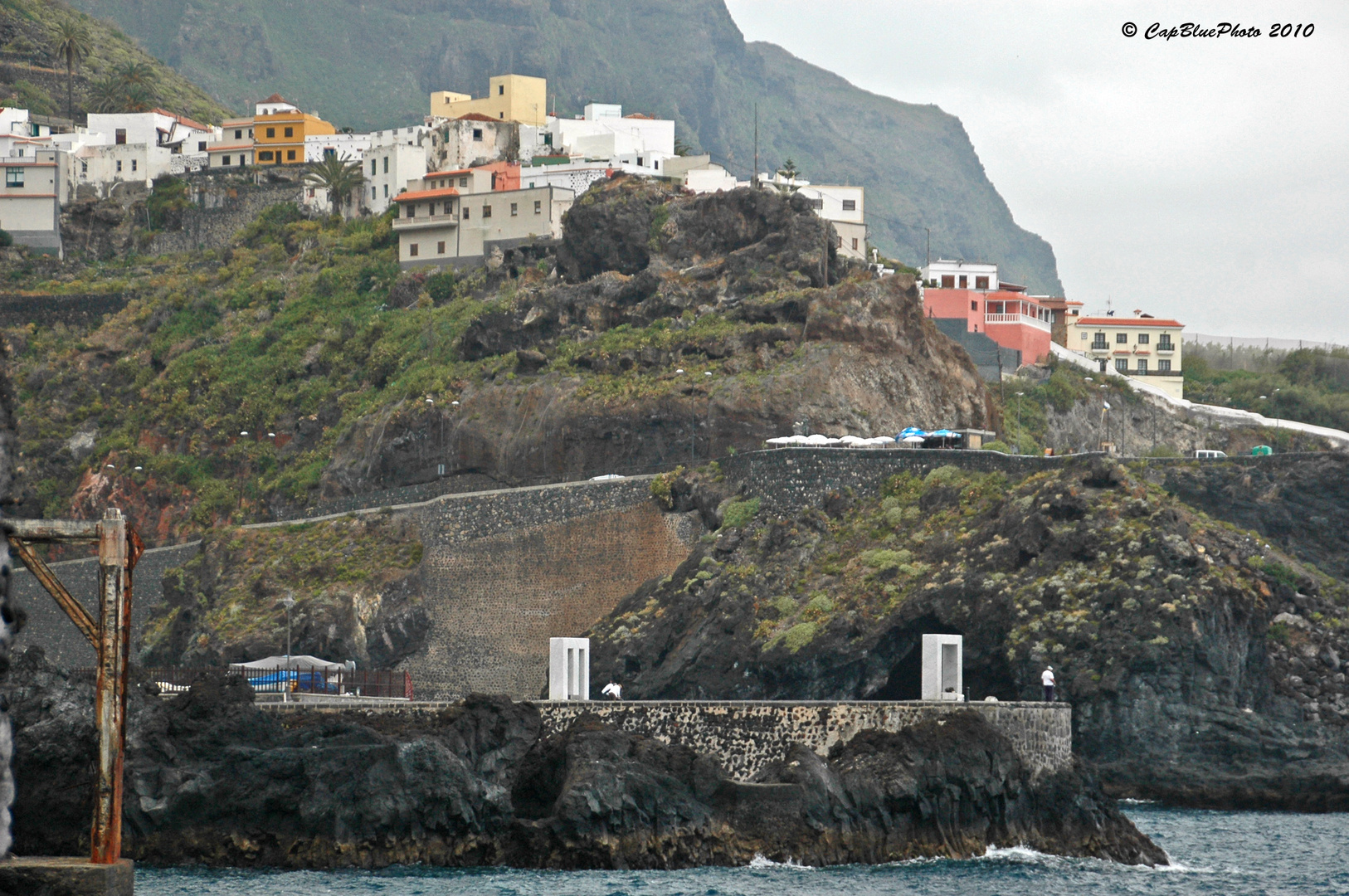 Wohnhäuser in Garachico Hanglage