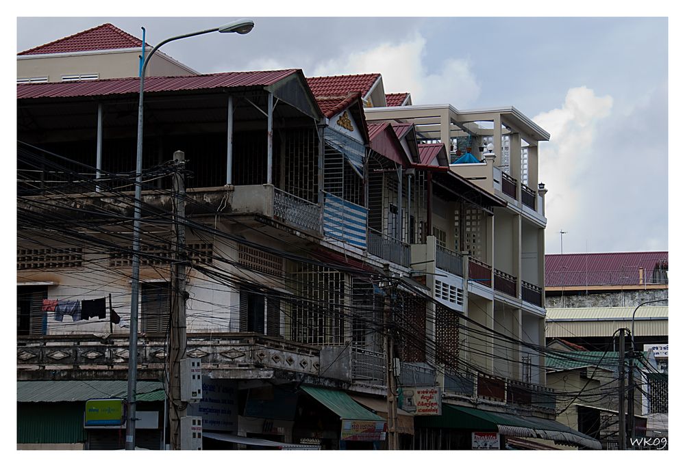 Wohnhäuser in Phnom Penh