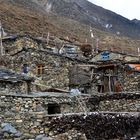 Wohnhäuser in Samdo auf 3760 m Höhe im Manaslu-Gebiet