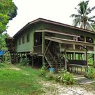 Wohnhaus auf Borneo