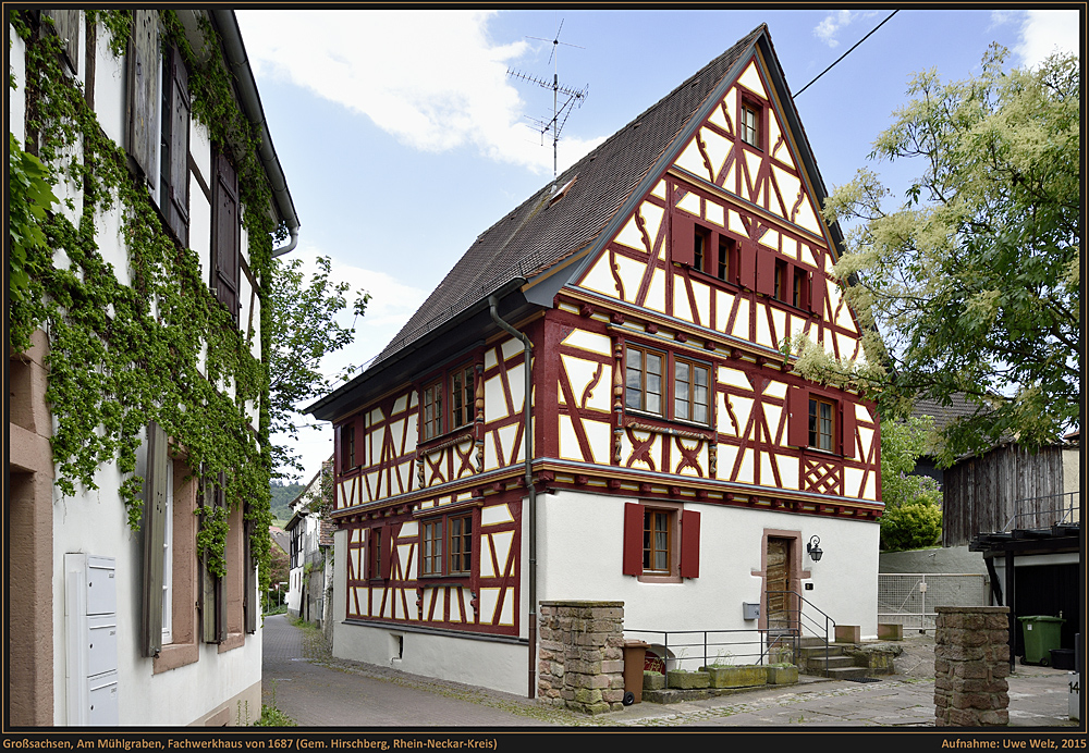 Wohnhaus des Schultheißen Hans Jörg Naegele in HIRSCHBERG-Großsachsen