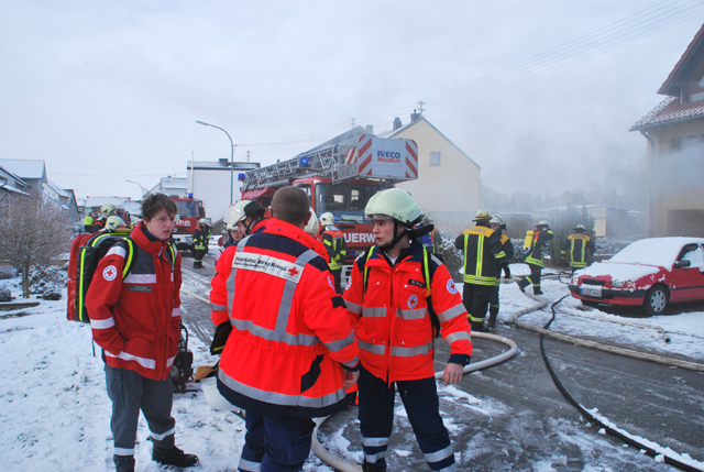 Wohnhausbrand in Schwalbach/Saar 1