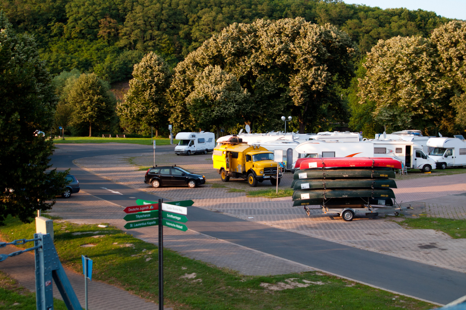 Wohnmobilstellplatz auf dem Tanzwerder