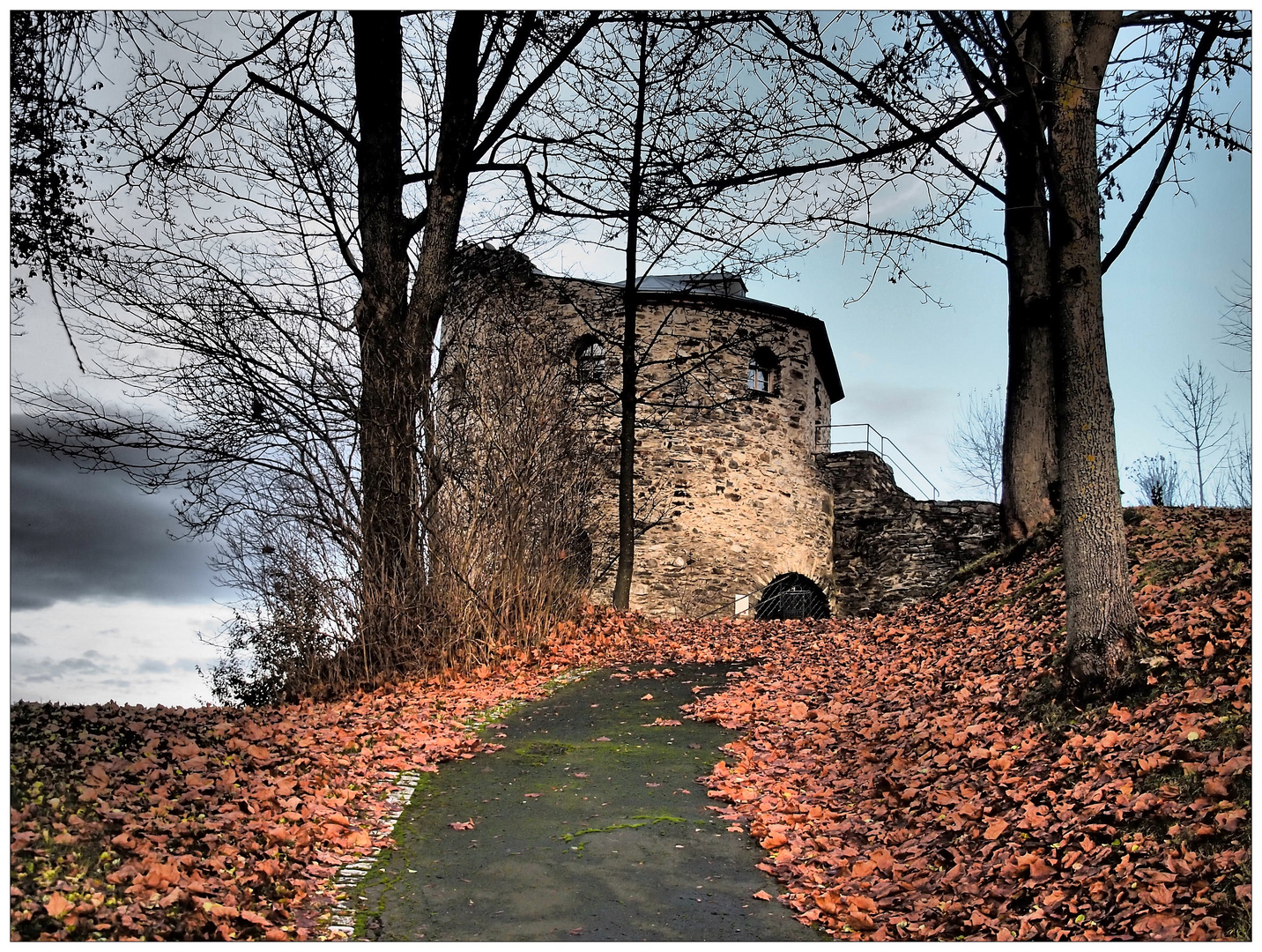 Wohnturm der Burg Lobenstein/Thüringen