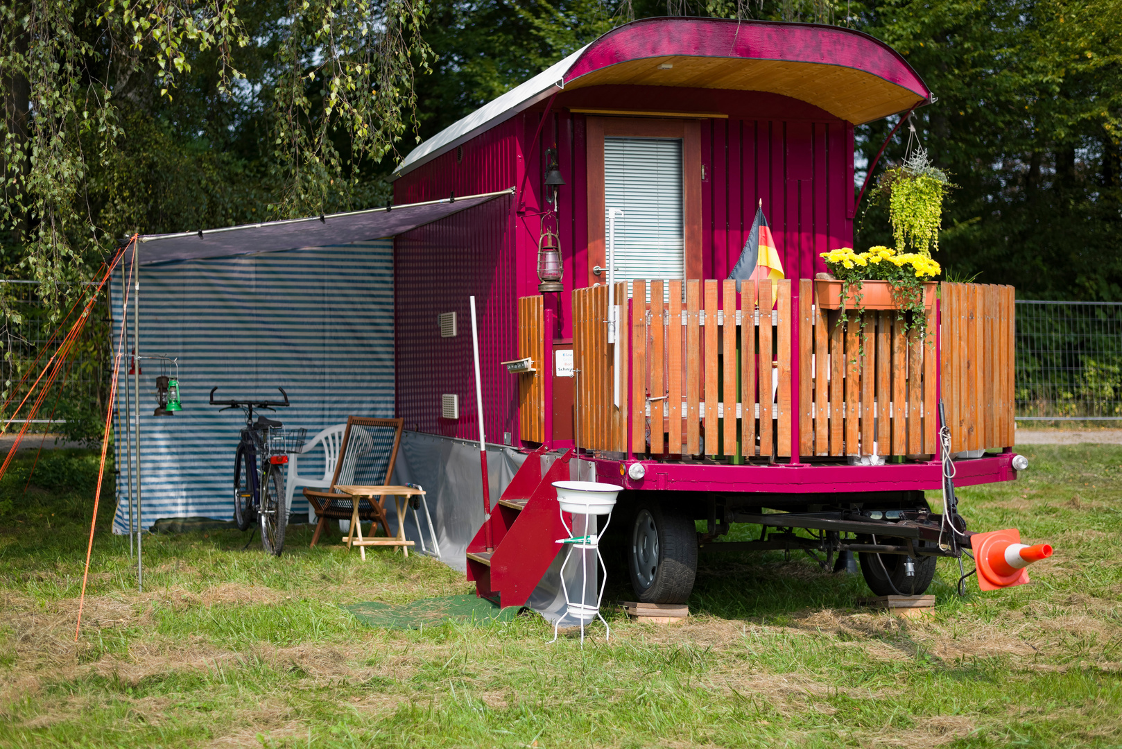 Wohnwagen im Retrolook