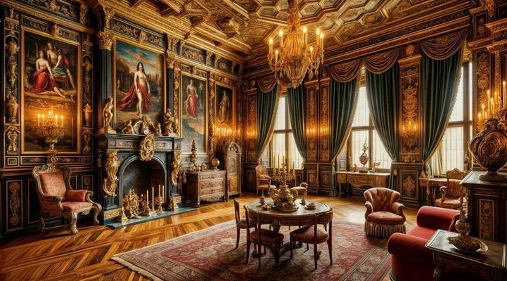 Wohnzimmer in der Renaissance Epoche