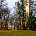 Wolfertpark mit Wolfertturm in Ehingen