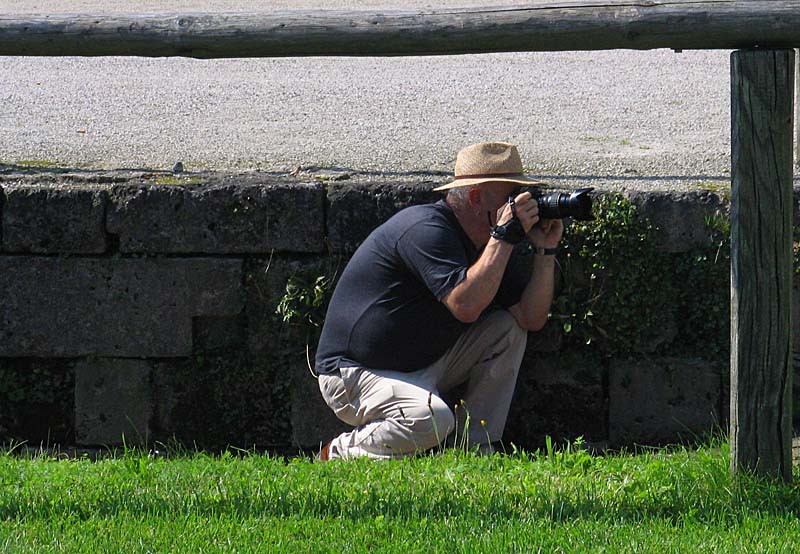 Wolfgang in der Pferdeschwemme... :-)