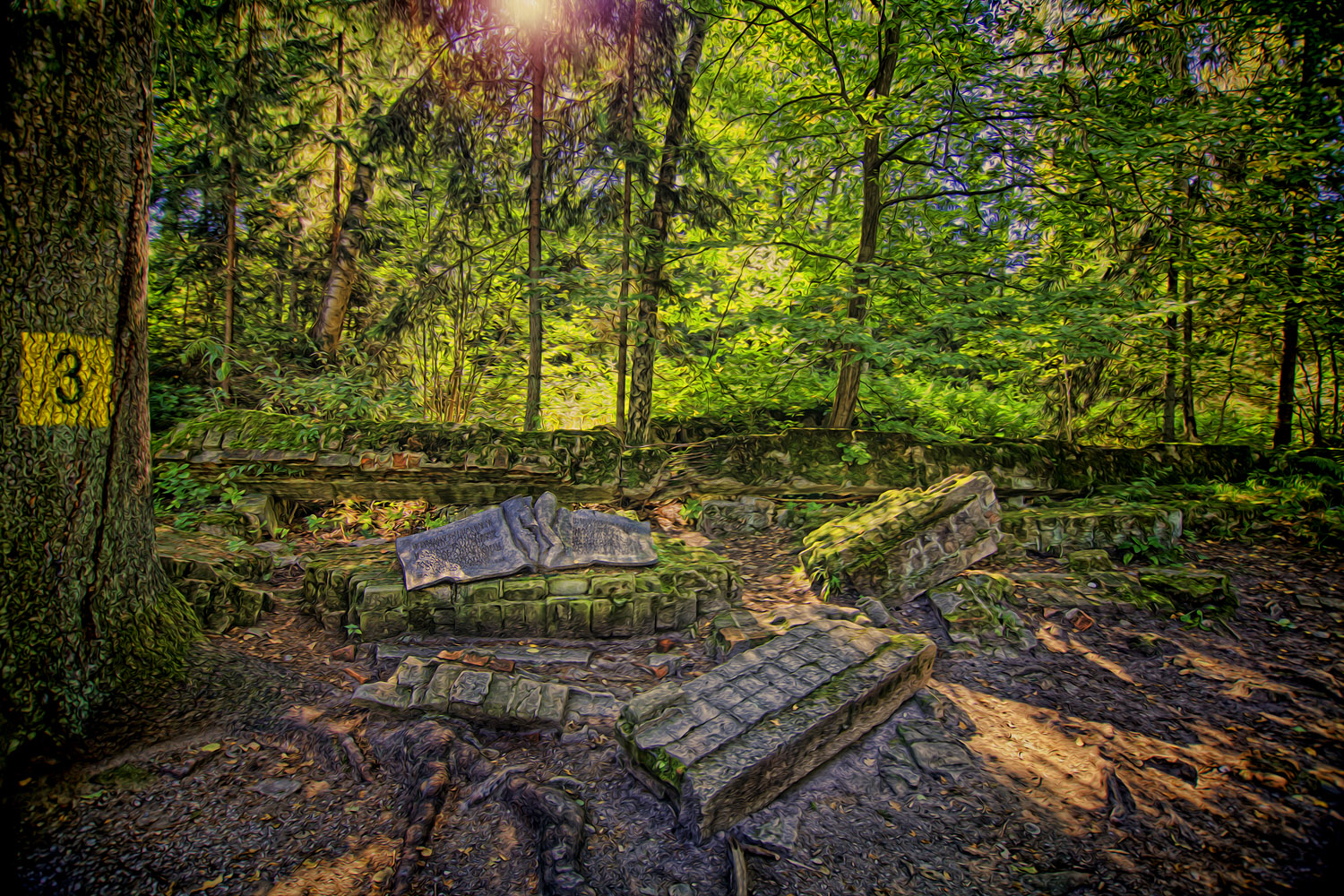 Wolfsschanze im ehemaligen Ostpreußen