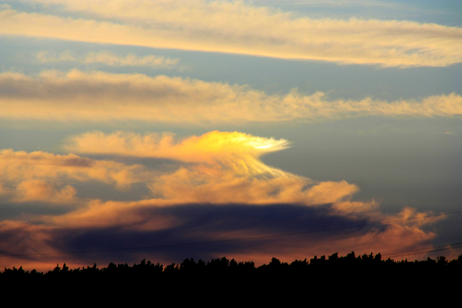 Wolke am Abendhimmel