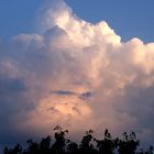 Wolke bei Sonnenuntergang