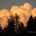 Wolke im Abendlicht