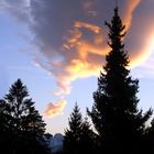 Wolke im Abendrot