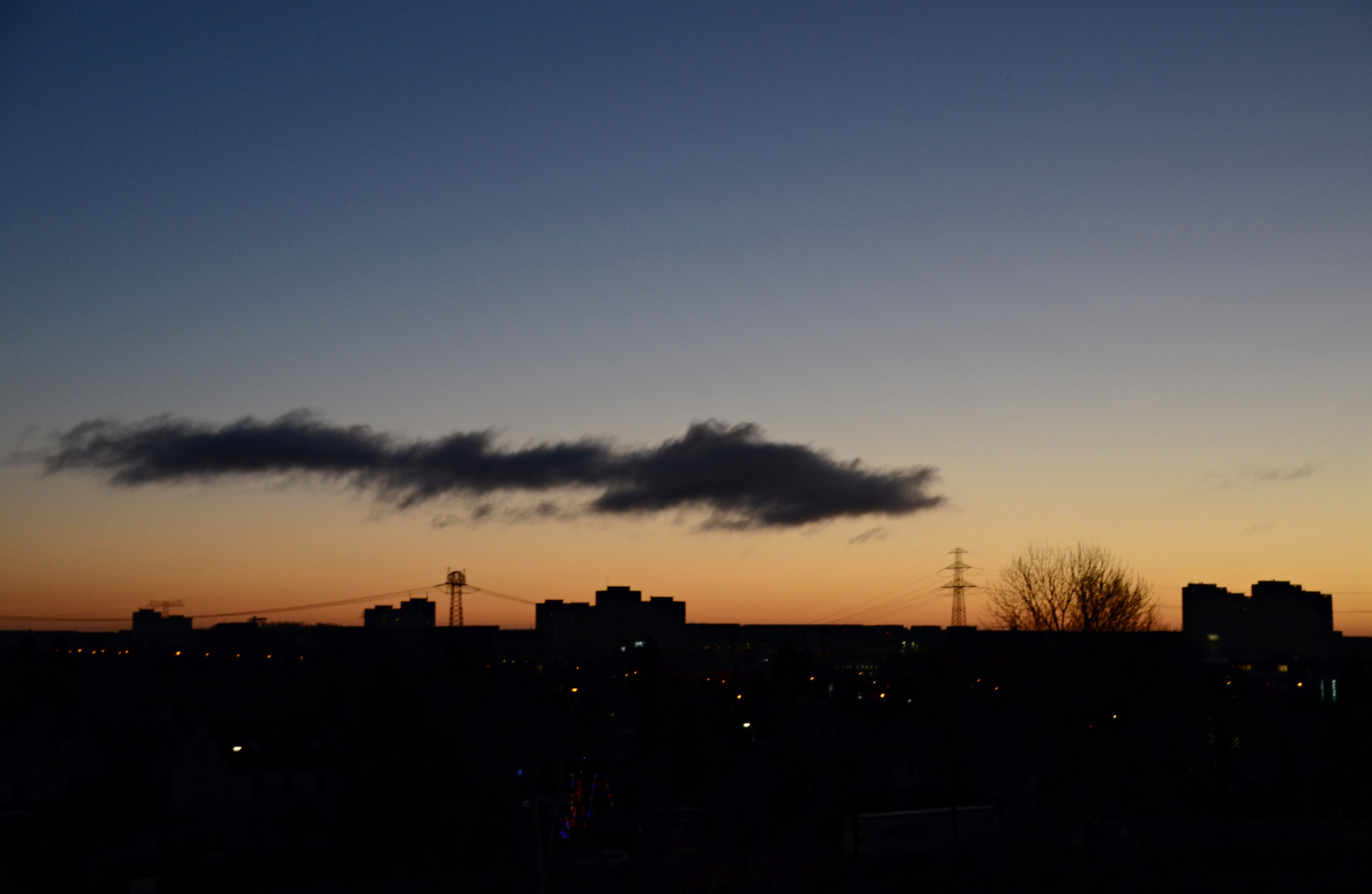 Wolke im Morgengrauen