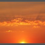 Wolke im Sonnenuntergang