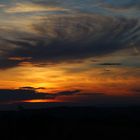 Wolke mit Sonnenuntergang