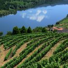 Wolke über dem Rio Douro, Portugal