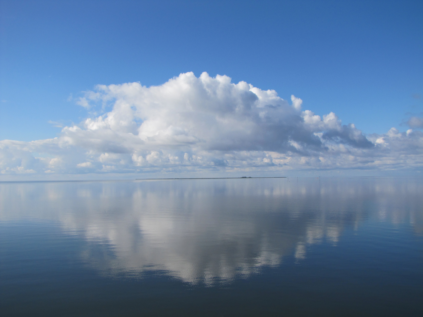 Wolke über der Nordsee