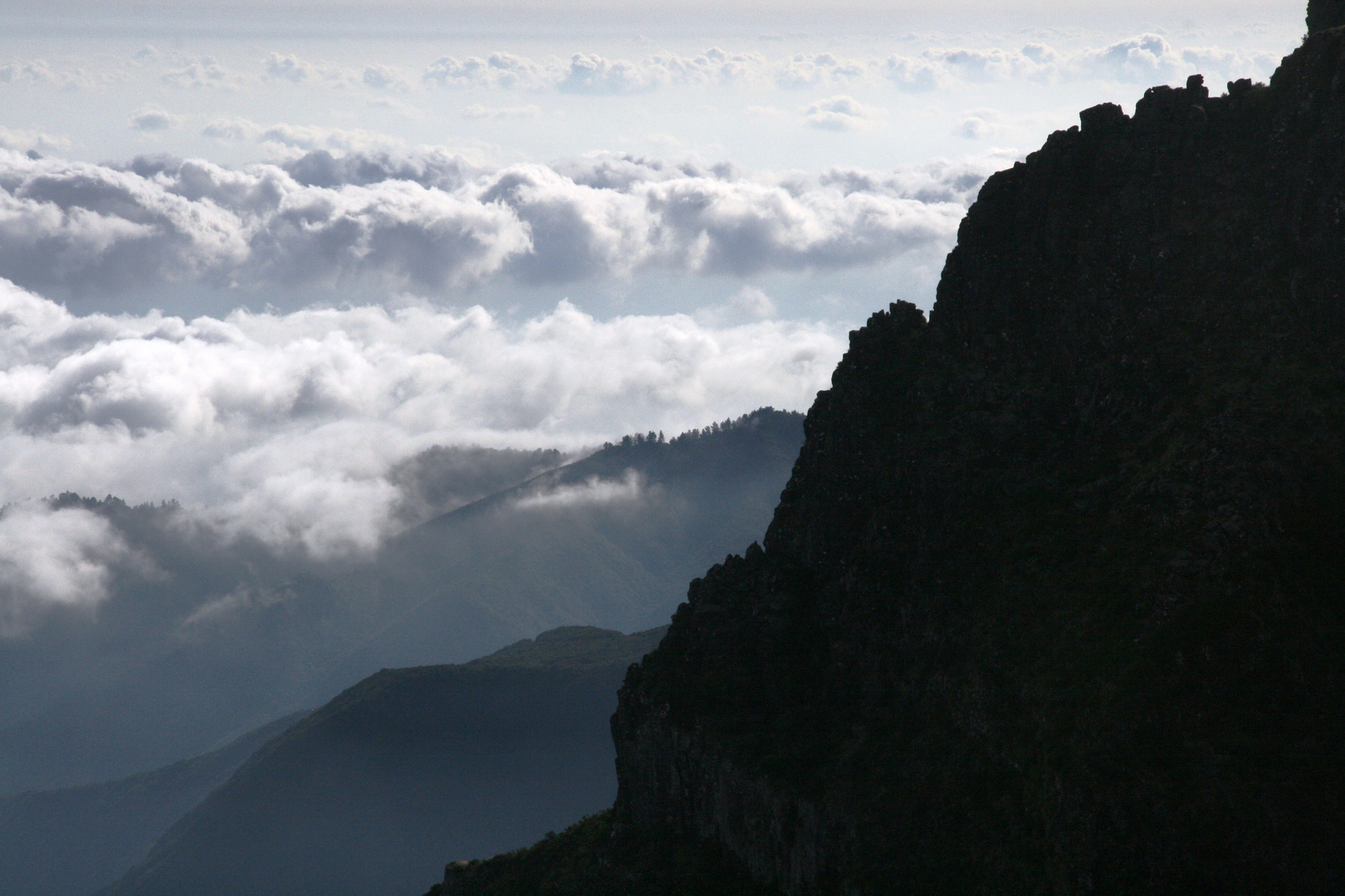 Wolke und Berge