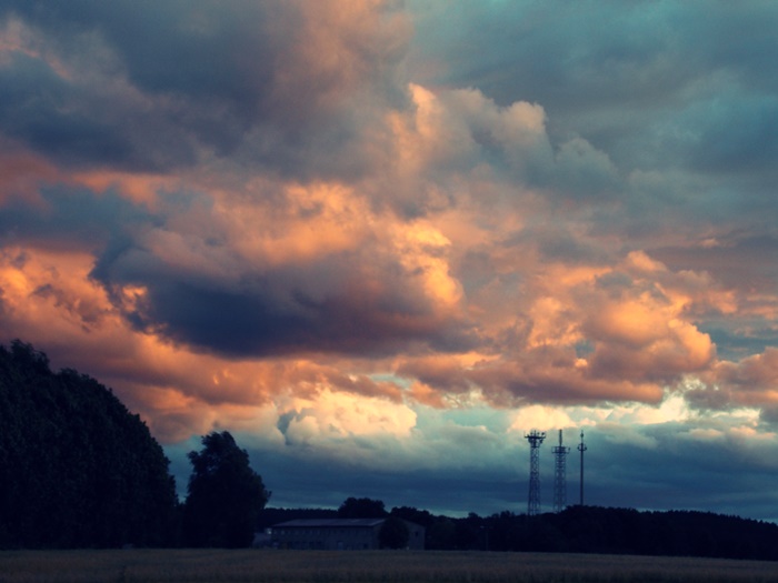 Wolken am Abend