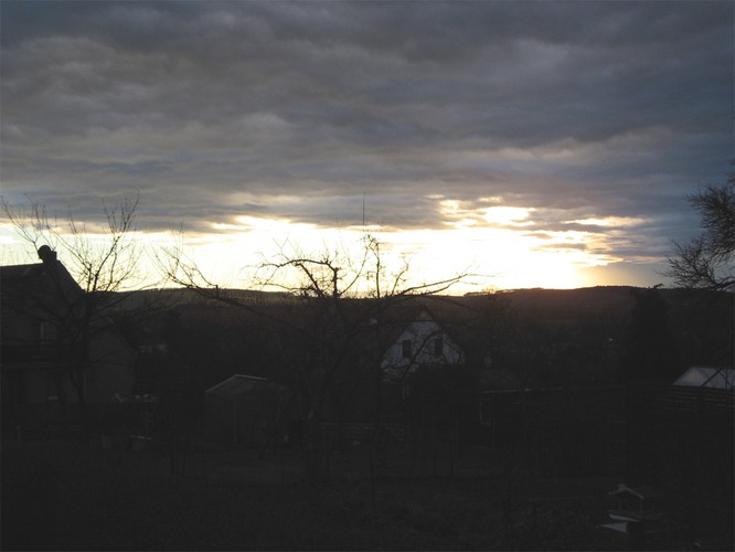 wolken am abend