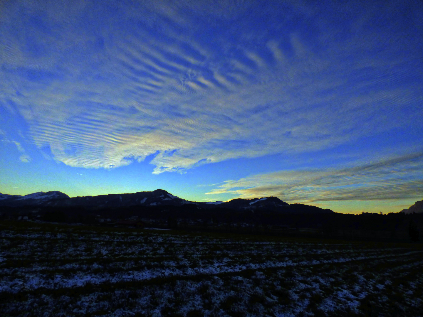 Wolken am Abend