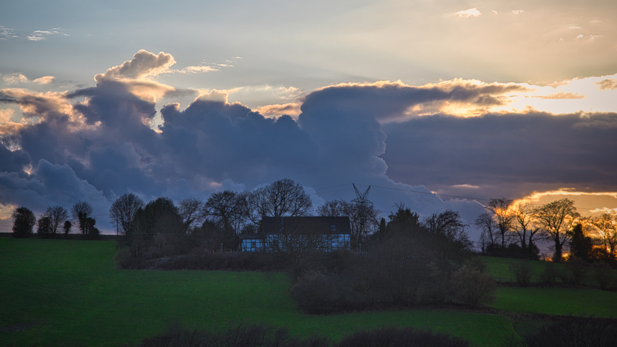 Wolken am Abend