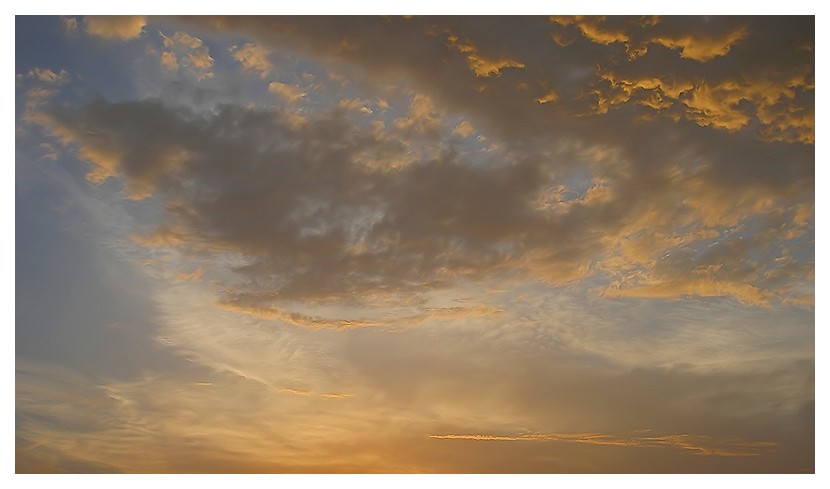 Wolken am Abend