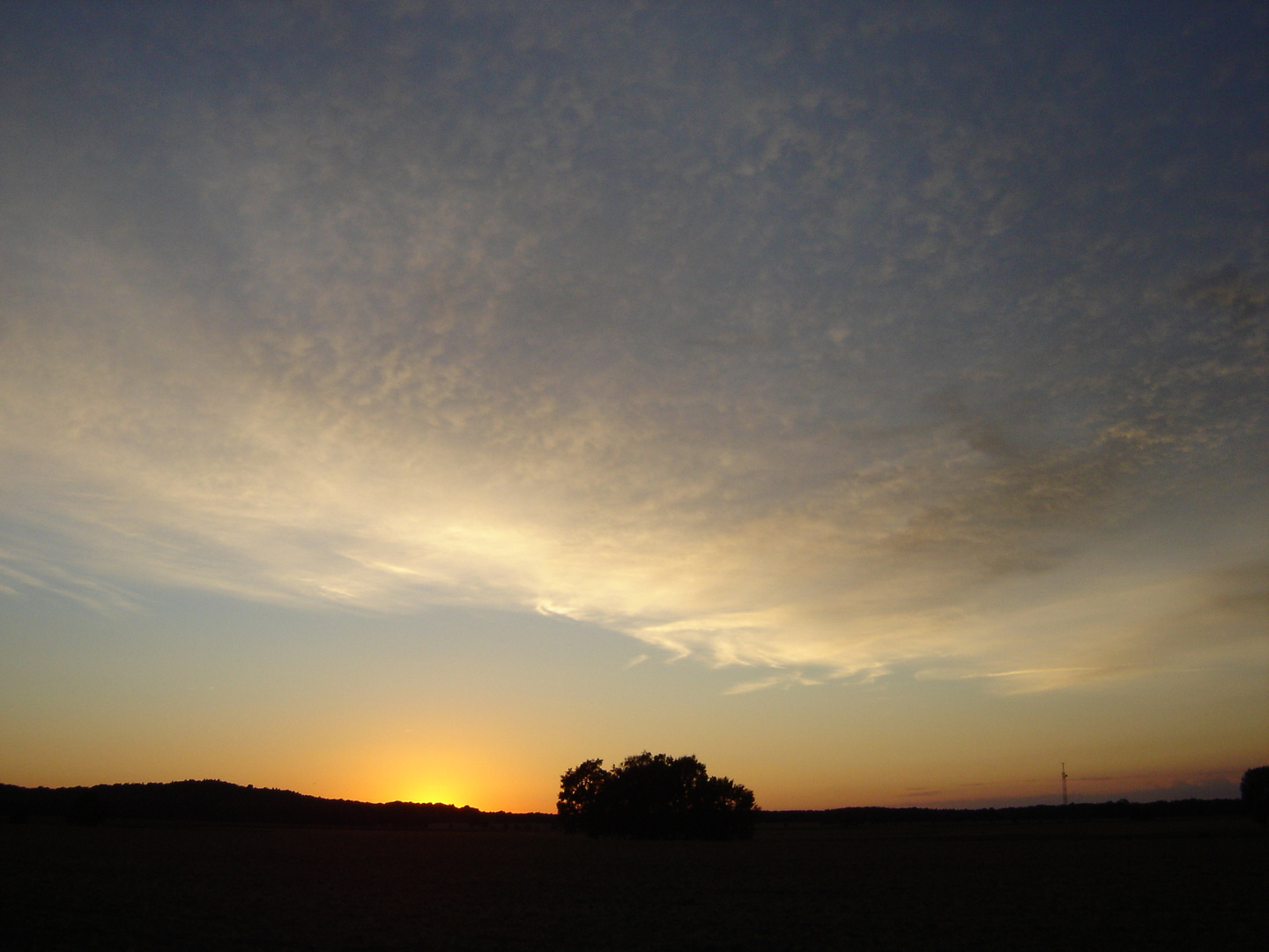 Wolken am Abendhimmel