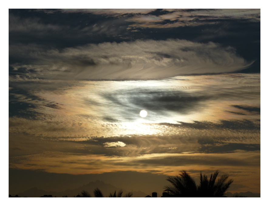 Wolken am Abendhimmel