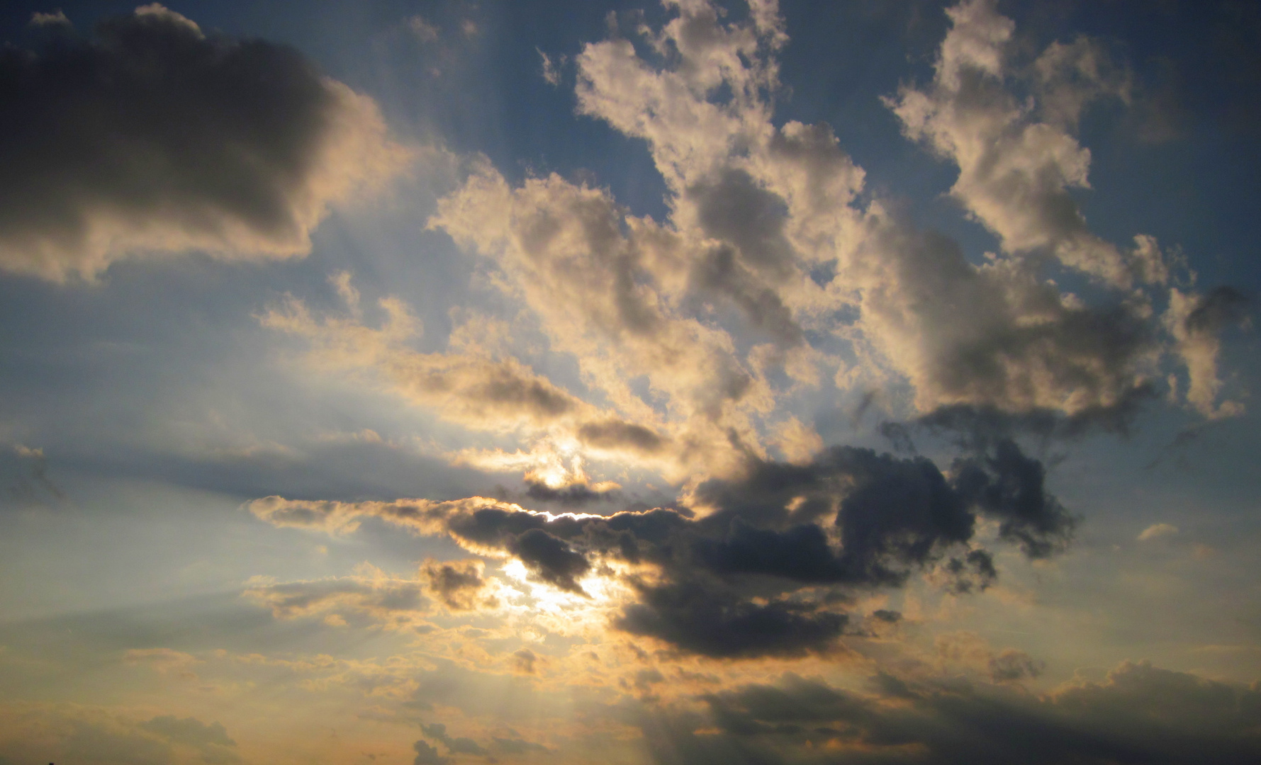 Wolken am Abendhimmel