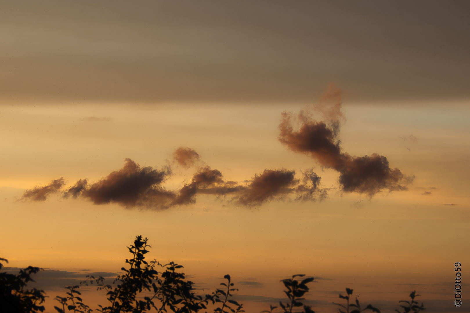 Wolken am Abendhimmel