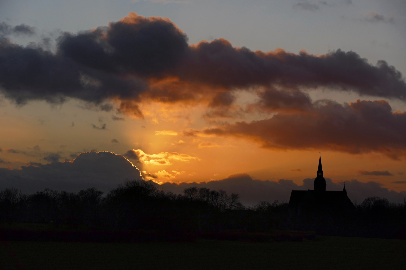 Wolken am Abendhimmel